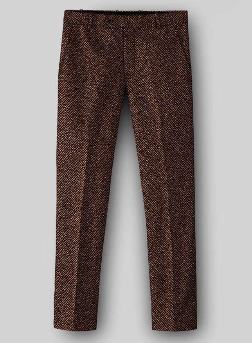 Harris Tweed Walnut Herringbone Suit