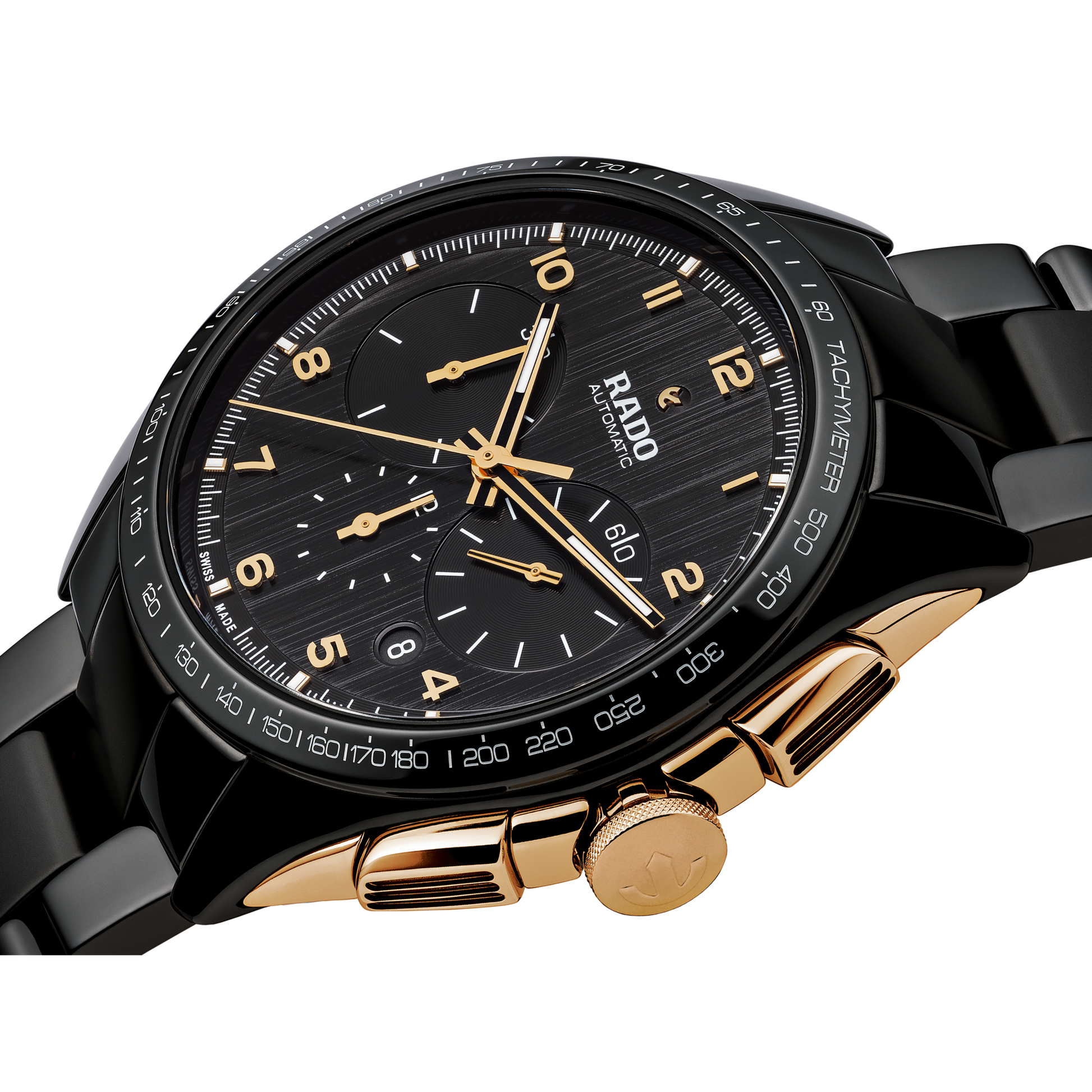 Rado Hyperchrome Black Dial Men 45mm