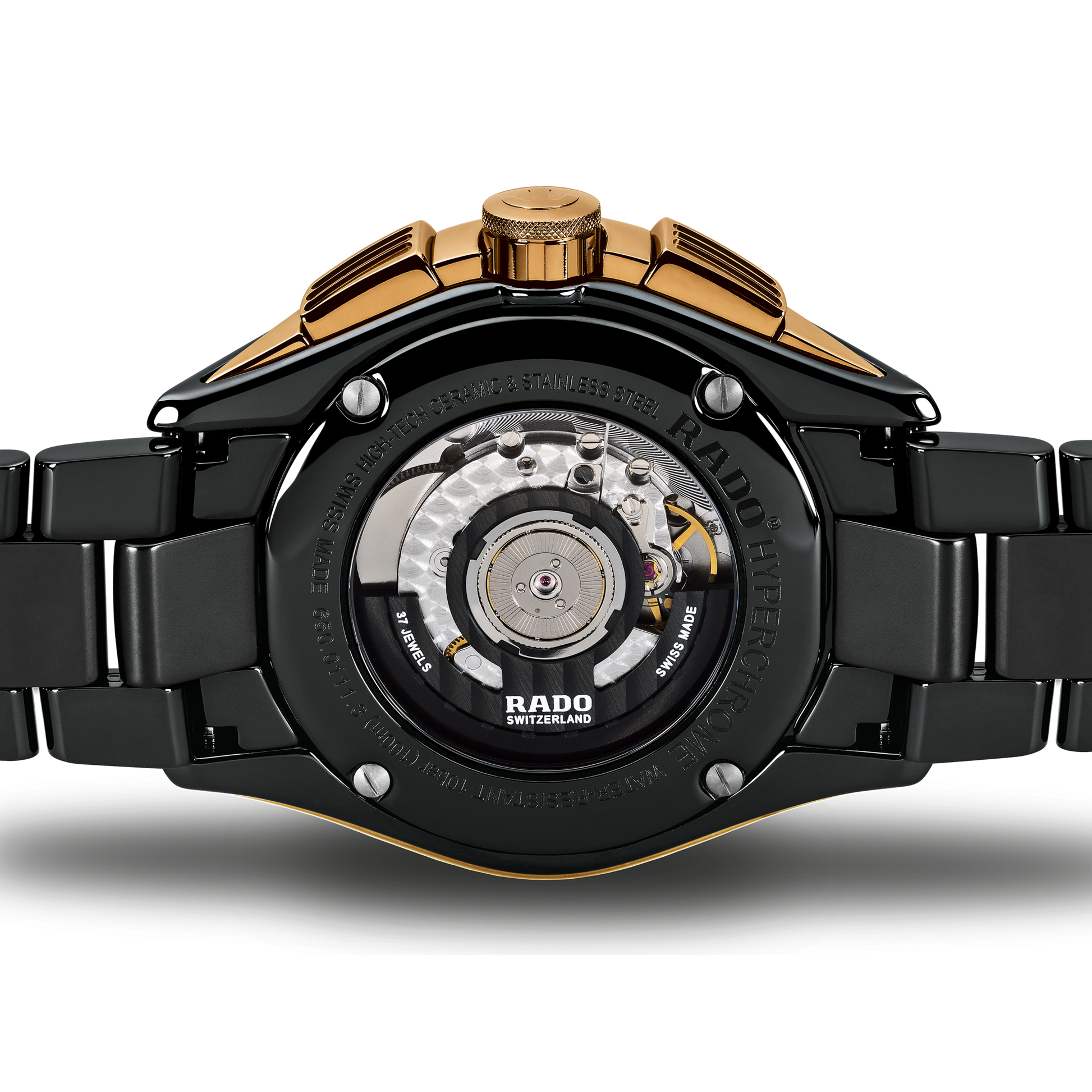 Rado Hyperchrome Black Dial Men 45mm
