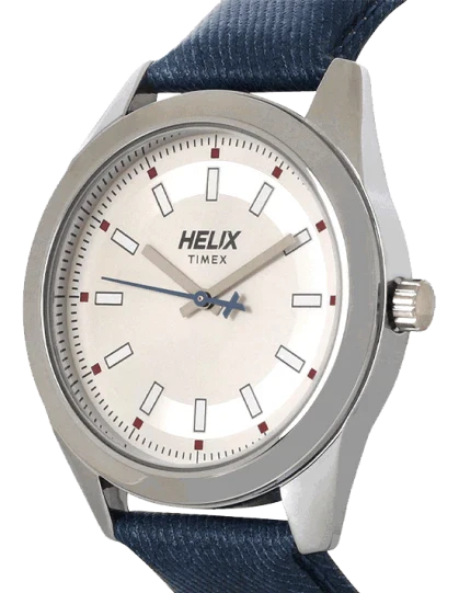 Helix Men White & Silver Dial