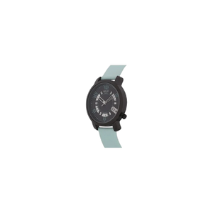 Helix Black Dial Leather Strap