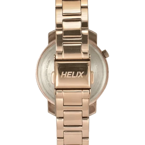 Helix Women Silver Dial Stainless Steel Strap