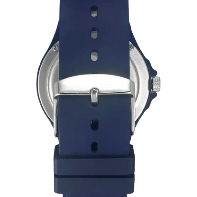 Helix Dark Blue Dial Leather Strap
