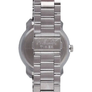 Helix Analog White Dial Stainless Steel Strap