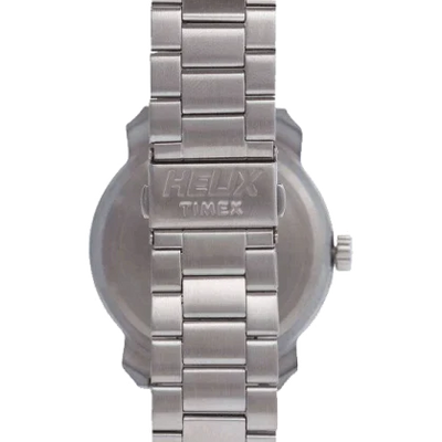 Helix Analog Blue Dial Stainless Steel Strap