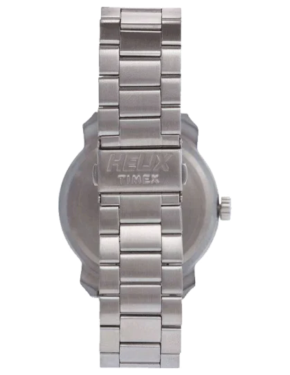 Helix Analog Blue Dial Stainless Steel Strap