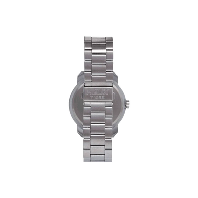 Helix Analog Black Dial Stainless Steel Strap
