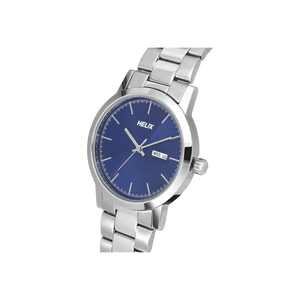 Helix Analog Men 39mm Blue Dial