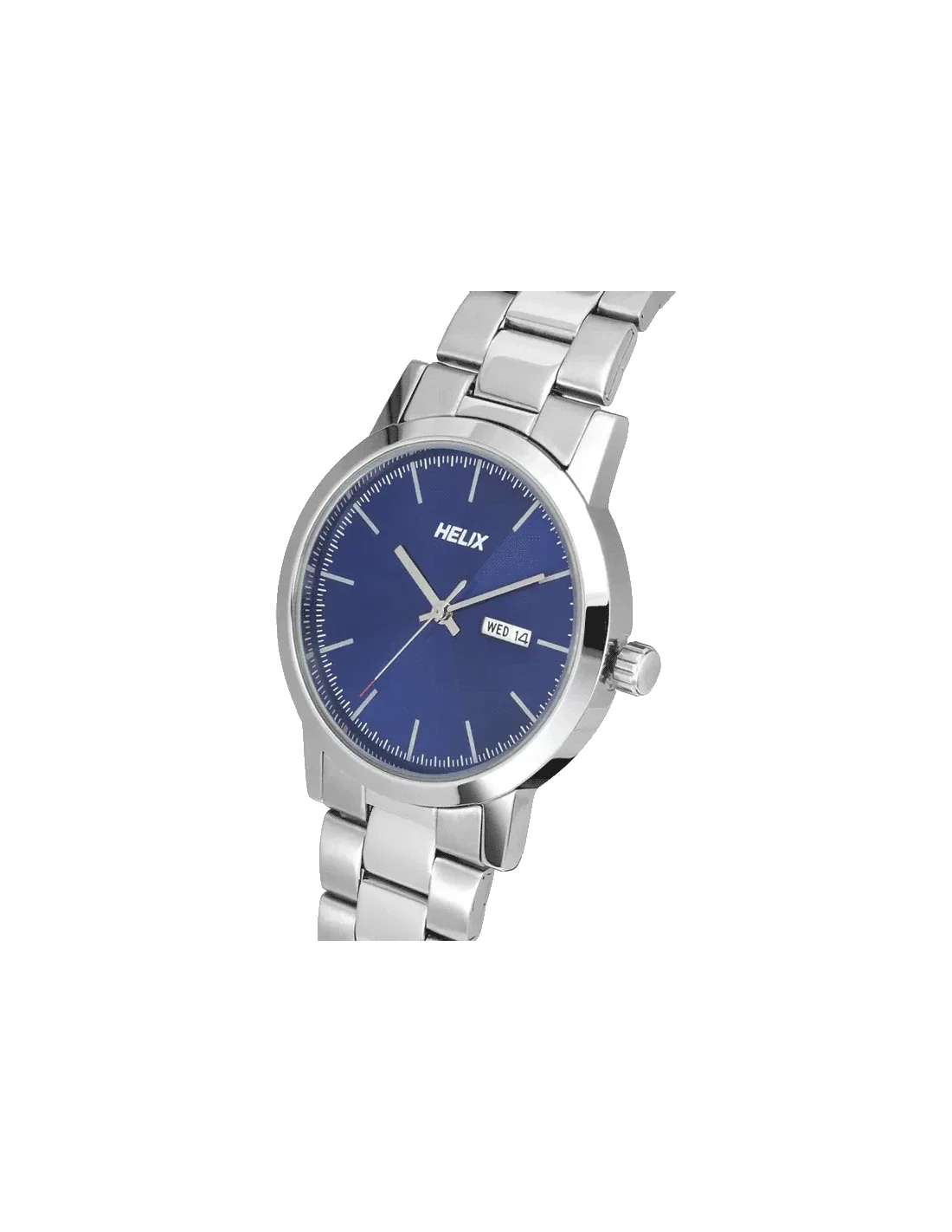 Helix Analog Men 39mm Blue Dial