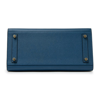 Hermès Paris Sellier Birkin 30 Deep Blue Epsom Leather Gold Hardware
