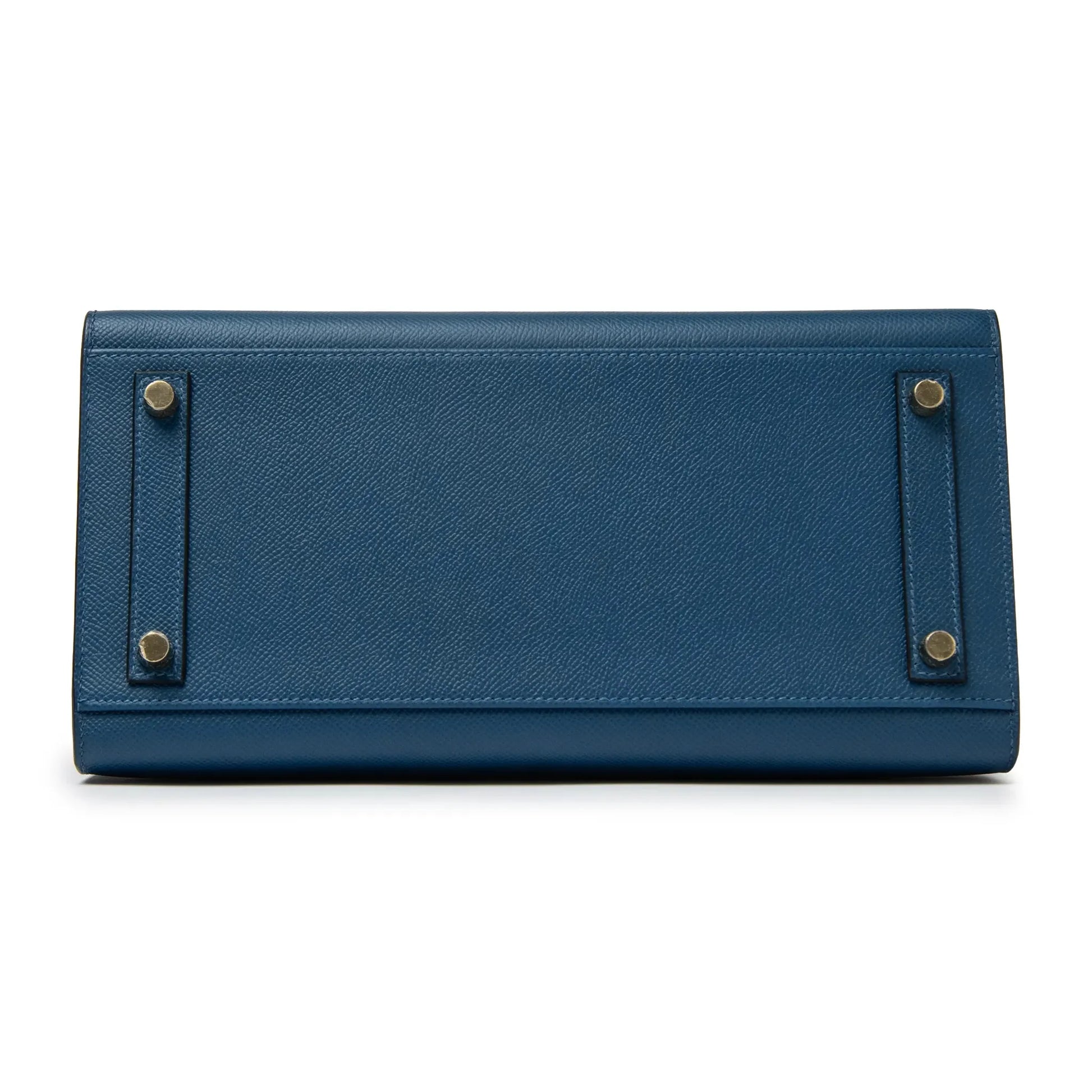 Hermès Paris Sellier Birkin 30 Deep Blue Epsom Leather Gold Hardware