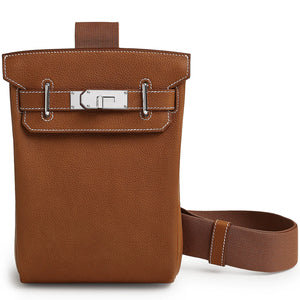 Hermès Hac a Dos PM Barenia Faubourg Fauve Palladium Hardware Backpack