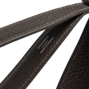 Hermes Kelly Depeches 25 Negonda Calfskin Bai Brun Palladium Hardware