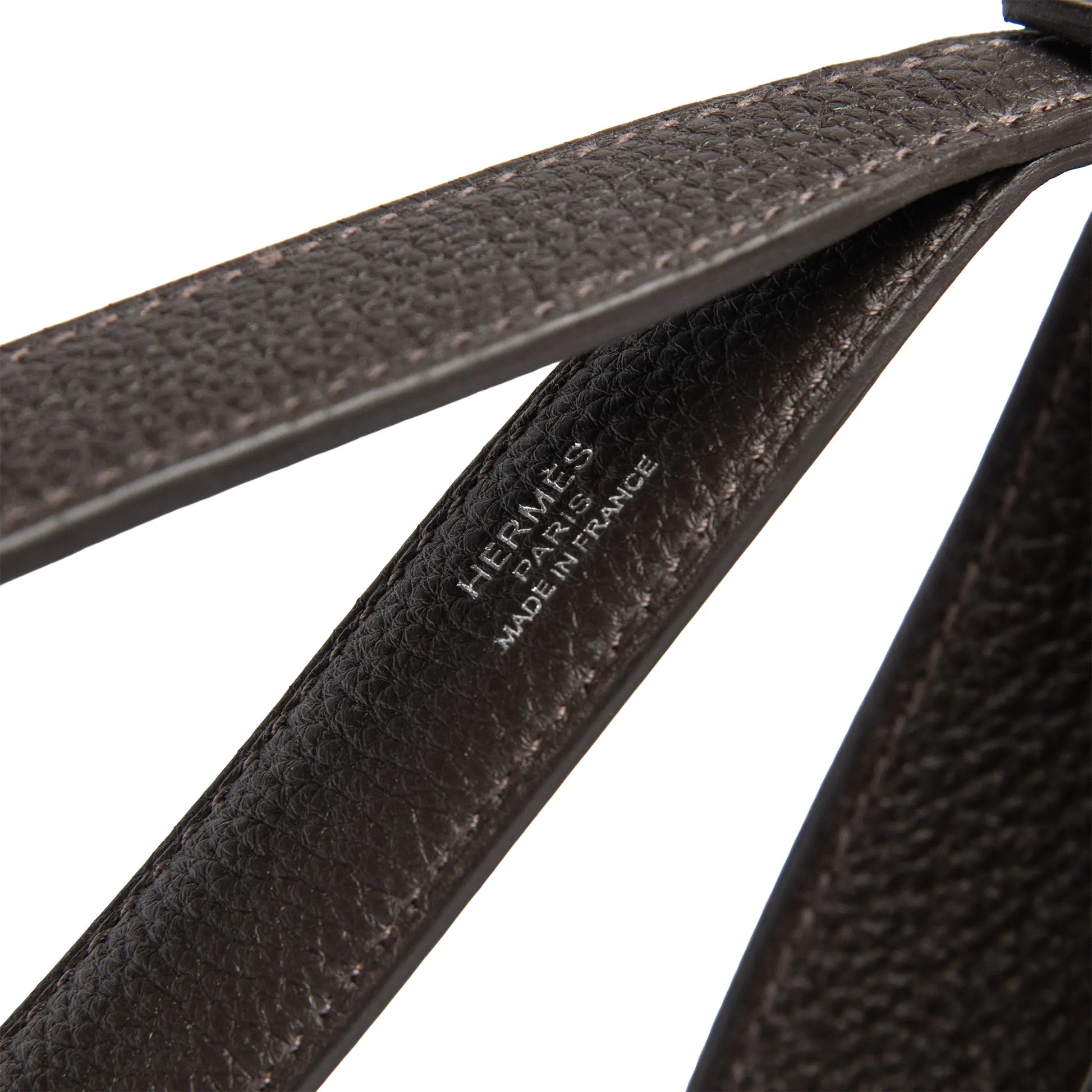 Hermes Kelly Depeches 25 Negonda Calfskin Bai Brun Palladium Hardware