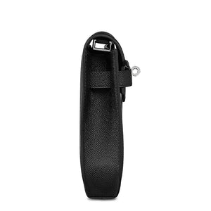 Hermès Paris Kelly Depeches 25 Epsom Black Palladium Hardware
