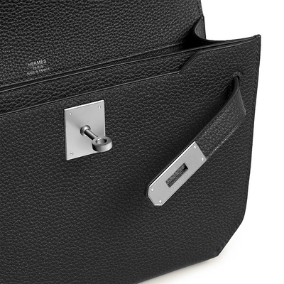 Hermès Kelly Depeches 25 Togo Black Palladium Hardware