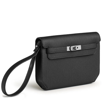 Hermès Kelly Depeches 25 Togo Black Palladium Hardware