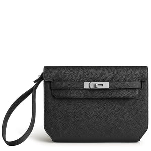 Hermès Kelly Depeches 25 Togo Black Palladium Hardware