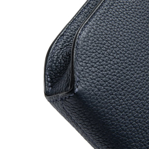 Hermes Kelly Depeches 25 Togo Calfskin Blue Nuit Palladium Hardware