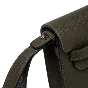 Hermes Kelly Depeches 25 Togo Calfskin Vert De Gris Palladium Hardware