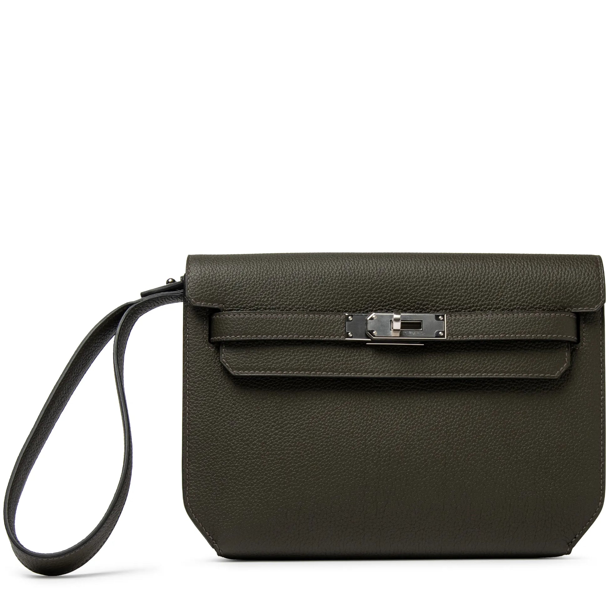 Hermes Kelly Depeches 25 Togo Calfskin Vert De Gris Palladium Hardware