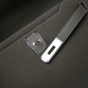 Hermes Kelly Depeches 25 Togo Calfskin Vert De Gris Palladium Hardware