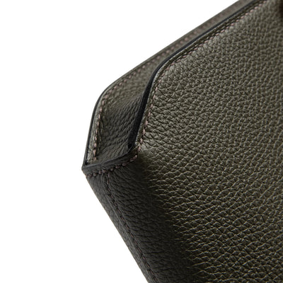 Hermes Kelly Depeches 25 Togo Calfskin Vert De Gris Palladium Hardware