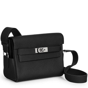Hermes Kelly Togo Calfskin Palladium Hardware Noir Messenger Bag
