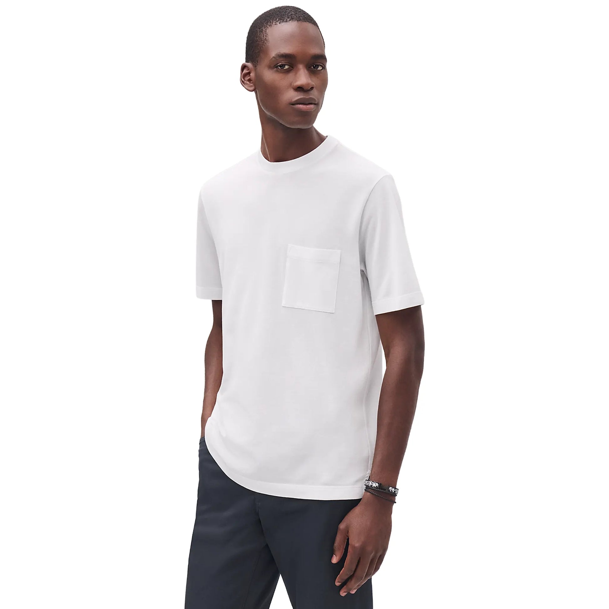 Hermès Paris Embroidered White T Shirt