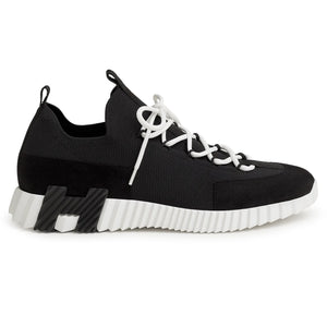Hermes Paris Lift Slip-On Noir Blanc Sneaker