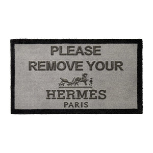 Hermès Paris Light Grey Doormat 70 x 40cm