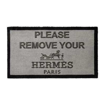 Hermès Paris Light Grey Doormat 70 x 40cm
