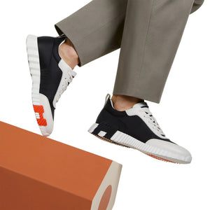 Hermès Paris Ripstop Bouncing Sneaker Black White