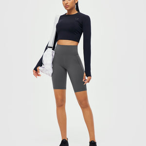High-rise Training Shorts - Gray