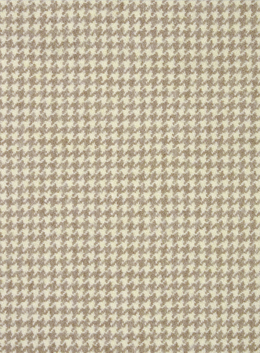 Highlander Heavy Beige Houndstooth Hunter Style Tweed Jacket
