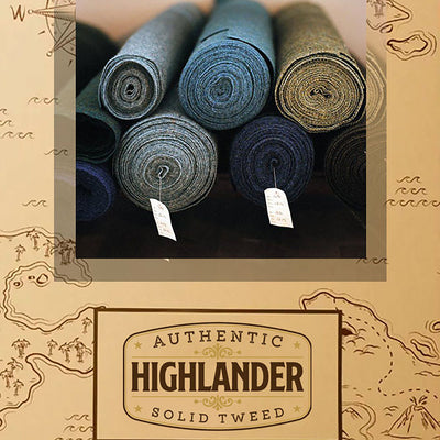 Highlander Heavy Black Check Hunter Style Tweed Jacket