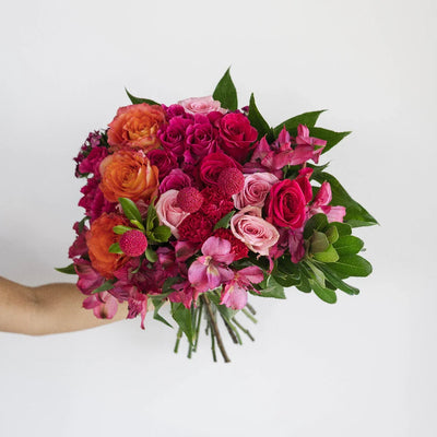 Hot Popping Pink Flower Bouquet
