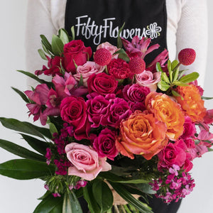 Hot Popping Pink Flower Bouquet