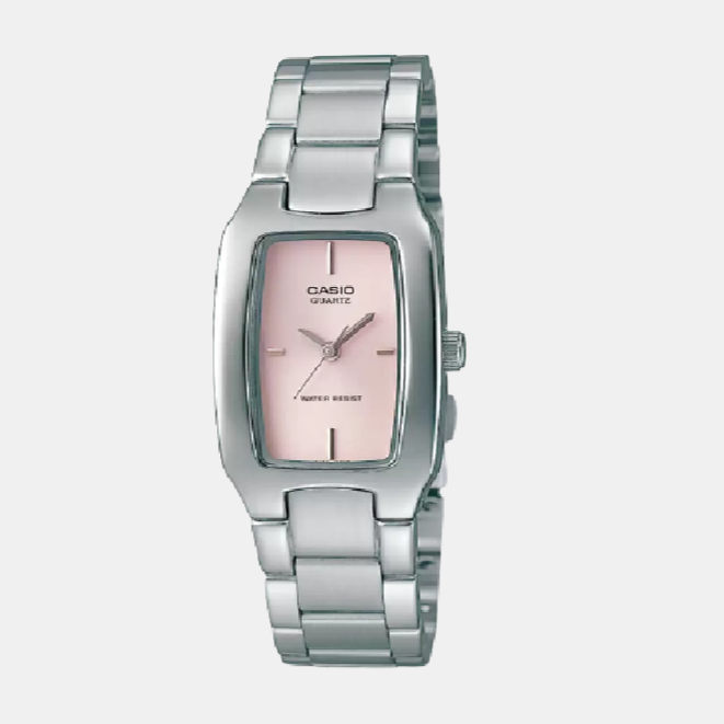 Enticer Women Quartz Pink Dial Analog Stainless Steel Watch SH20