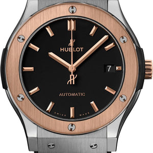 Hublot Classic Fusion Titanium King Gold Black Dial Men 45mm