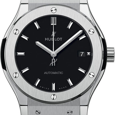 Hublot Classic Fusion Titanium Black Dial Men 45mm