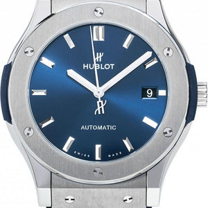 Hublot Classic Fusion Titanium Blue Dial Men 45mm