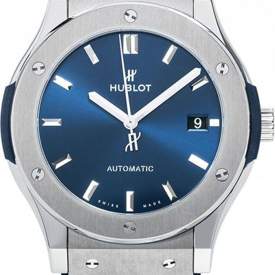 Hublot Classic Fusion Titanium Blue Dial Men 45mm