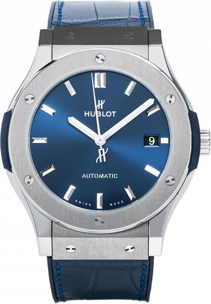 Hublot Classic Fusion Titanium Blue Dial Men 45mm