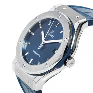 Hublot Classic Fusion Titanium Blue Dial Men 45mm