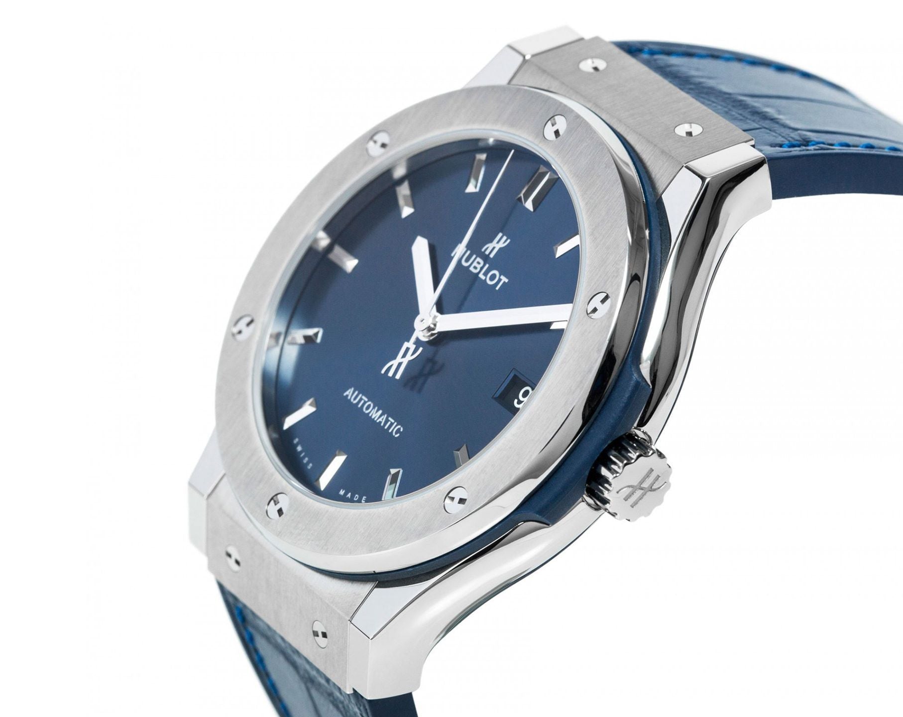 Hublot Classic Fusion Titanium Blue Dial Men 45mm