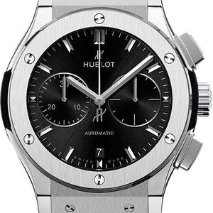 Hublot Classic Fusion Chronograph Titanium Black Dial Men 45mm