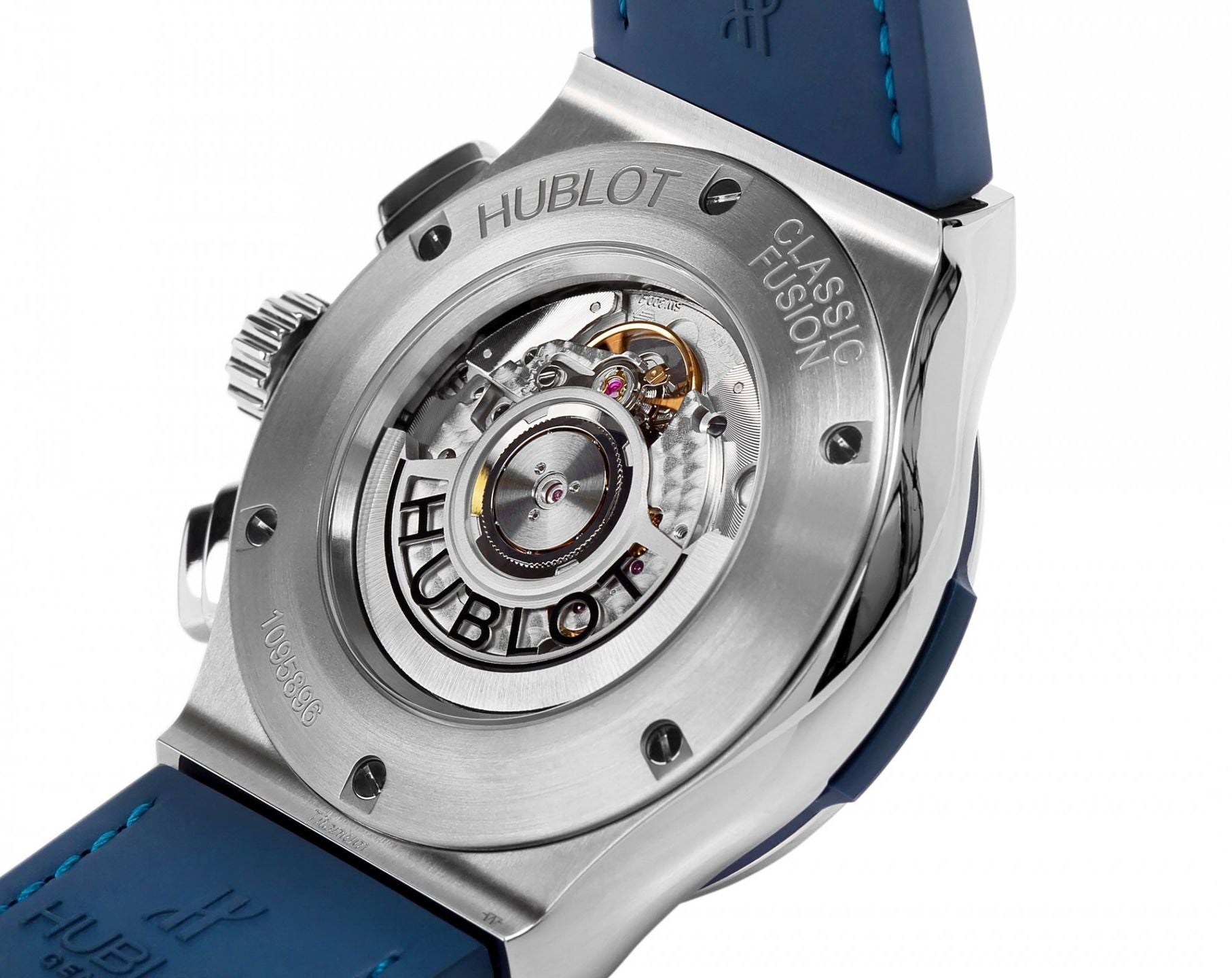 Hublot Classic Fusion Chronograph Titanium Blue Dial Men 45mm