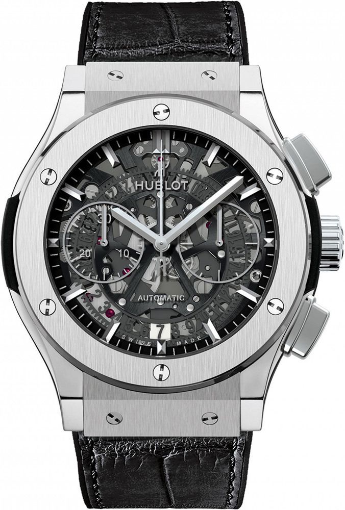 Hublot Classic Fusion Aerofusion Titanium Skeleton Dial Men 45mm