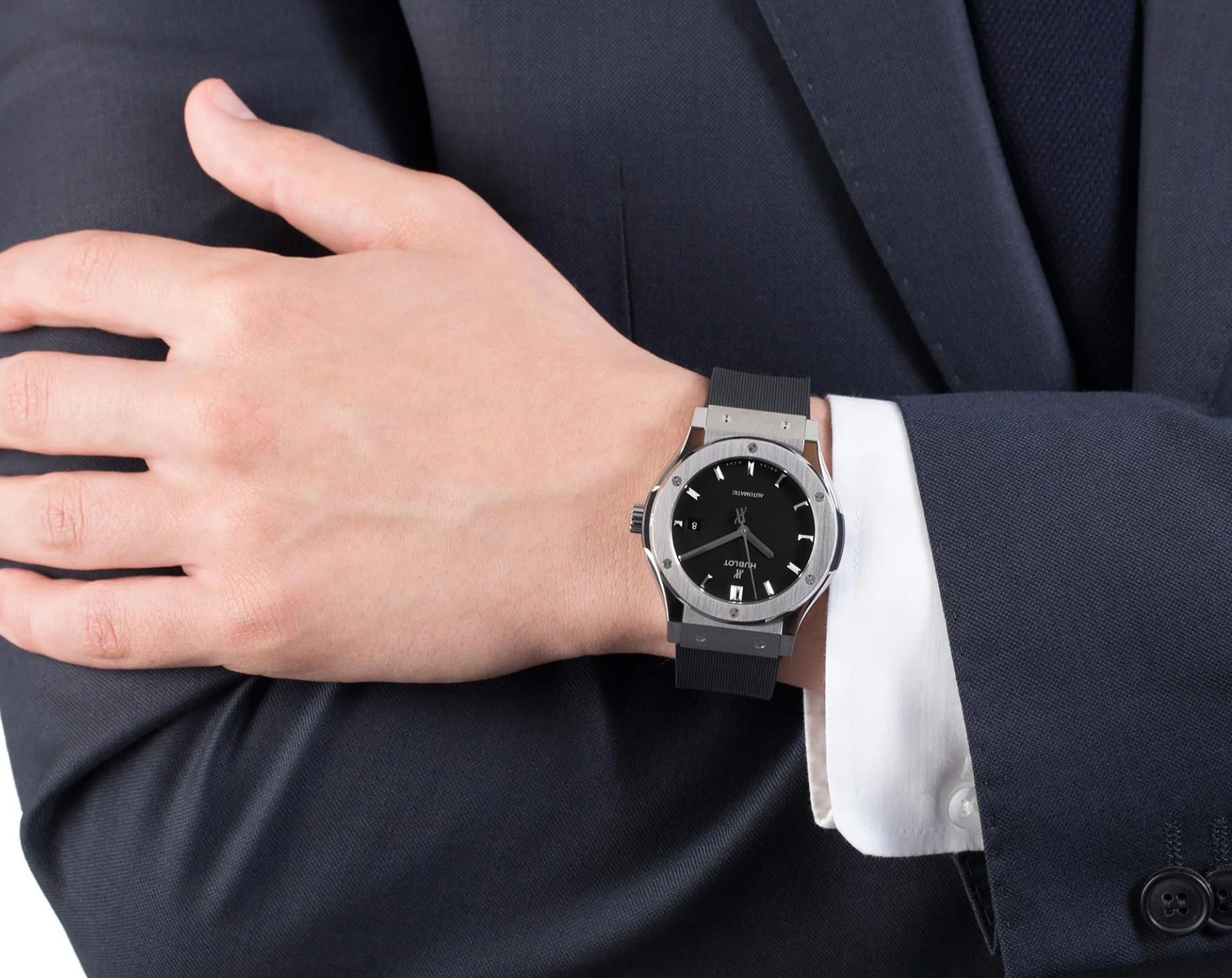 Hublot Classic Fusion Titanium Black Dial Men 42mm